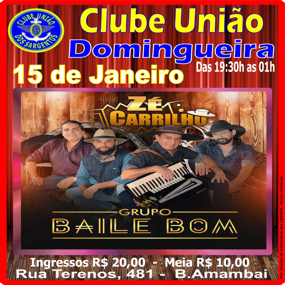 Domingo Animado no Clube de Campo 15/01/23